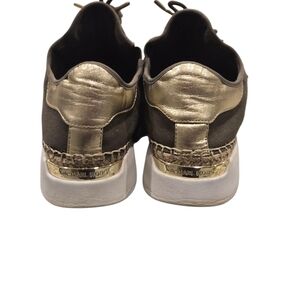 Michael Kors Gold‎ and Black Sneakers